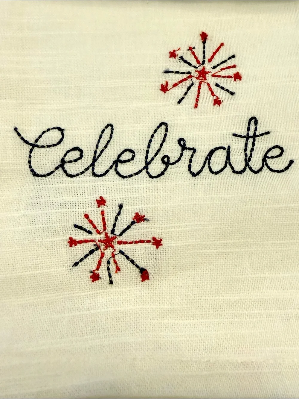 Patriotic Red, Clear & Blue Studded Tumbler Set with Star Plates and napkins